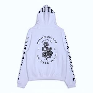 Rare Taylor Swift Reputation Stadium Tour Snake Graphic Hoodie White Medium